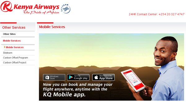 Kenya Airways Online Check In