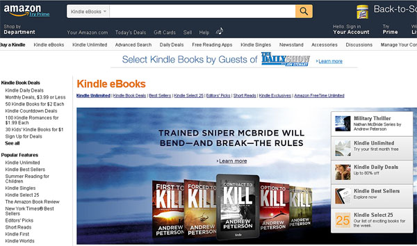 Amazon Kindle E-Books