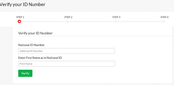 eCitizen ID Number Verification