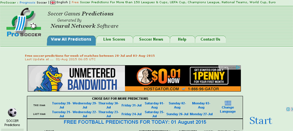 ProSoccer Free Football Predictions