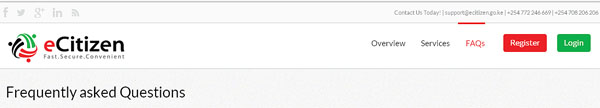 Kenya eCitizen Portal Registration