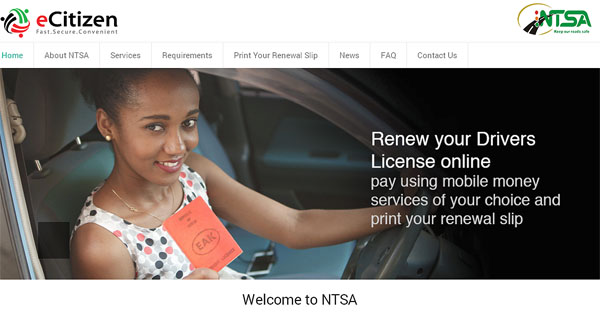 Renewal Of Driving License In Kenya Via eCitizen Portal