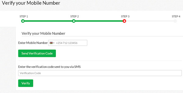 Verify eCitizen Mobile Number