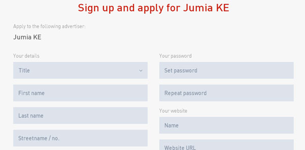 Jumia Affiliate Sign In