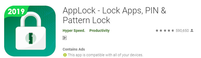 AppLock - Lock Apps, PIN and Pattern Lock