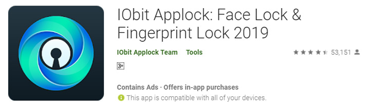 IObit AppLock Face Lock & Fingerprint Lock 2019