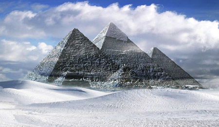 Pyramids of Egypt are a popular tourist attraction