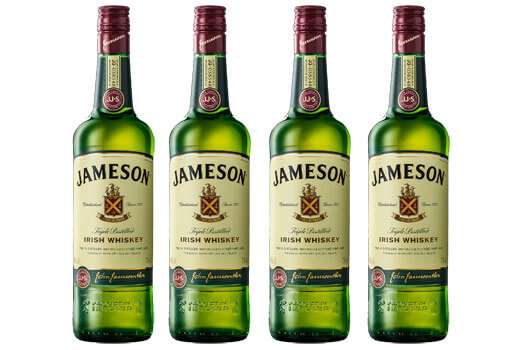 A green tea shot is made using Jameson Irish Whiskey and other ingredients